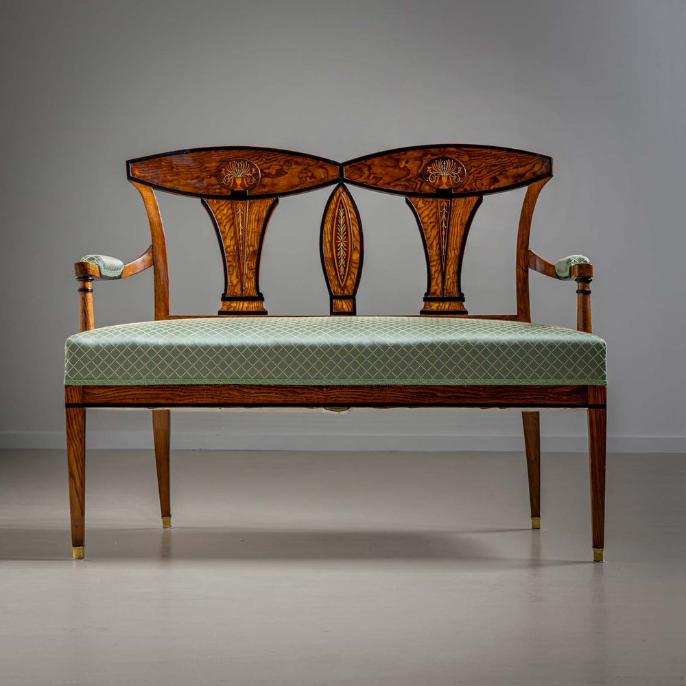 Biedermeier Settee, Ash, Vienna around 1810