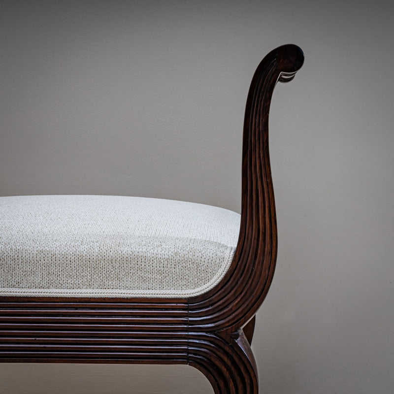 Pair of Walnut Tabourets, Italy, circa 1830