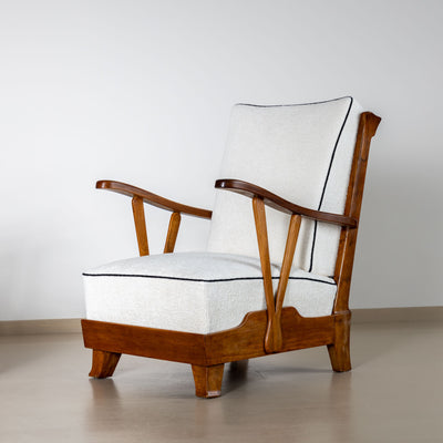 Pair of Lounge Chairs, attributed to Maurizio Tempestini, Italy 1940s