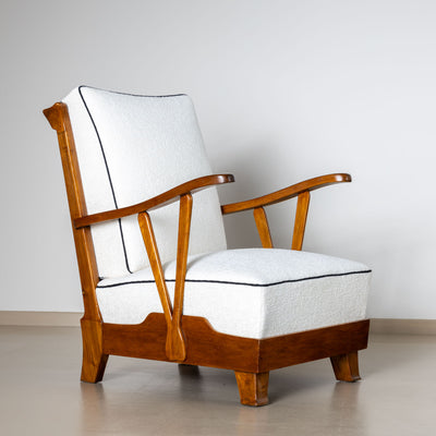 Pair of Lounge Chairs, attributed to Maurizio Tempestini, Italy 1940s