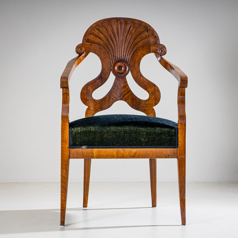 Pair of Biedermeier Armchairs, Germany, 19th Century