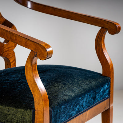 Pair of Biedermeier Armchairs, Germany, 19th Century