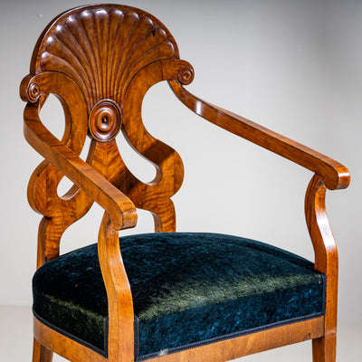 Pair of Biedermeier Armchairs, Germany, 19th Century