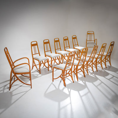 Art Nouveau Chairs, Model "511" and "1511" by Brothers Thonet, Vienna, First Half of the 20th Century