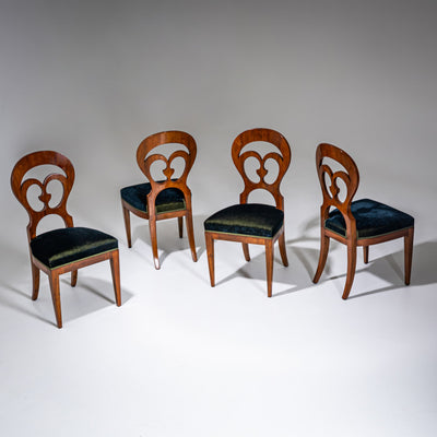 Set of four Biedermeier Side Chairs, Probably Austria, circa 1830
