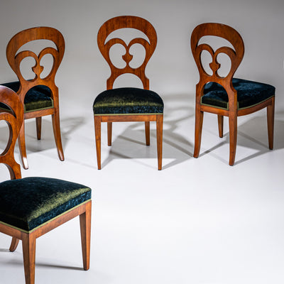 Set of four Biedermeier Side Chairs, Probably Austria, circa 1830