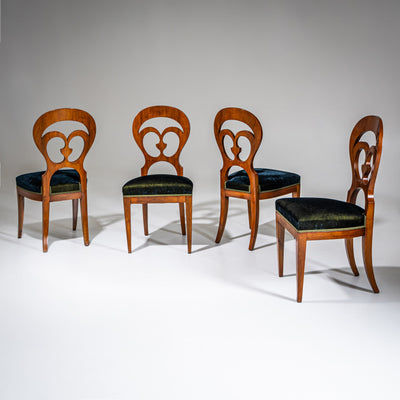 Set of four Biedermeier Side Chairs, Probably Austria, circa 1830