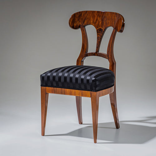 Set of Six Biedermeier Shovel-Back Chairs, Austria, circa 1820