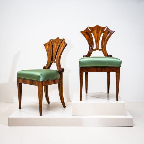 Pair of Biedermeier Side Chairs, Vienna, circa 1830