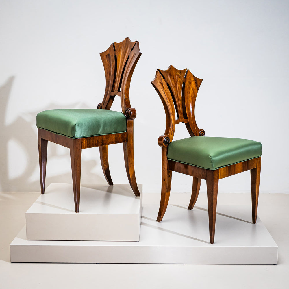 Pair of Biedermeier Side Chairs, Vienna, circa 1830