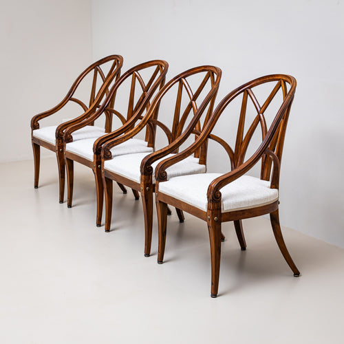 Set of eight armchairs, attributed to Maison Jansen, France, circa 1940