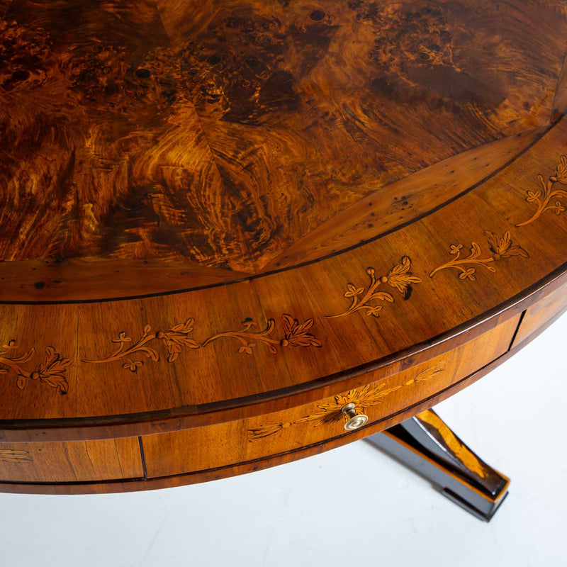 Library Table with Snake-Motif, early 19th Century