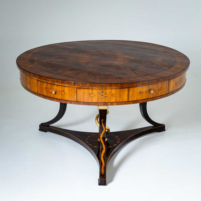 Library Table with Snake-Motif, early 19th Century