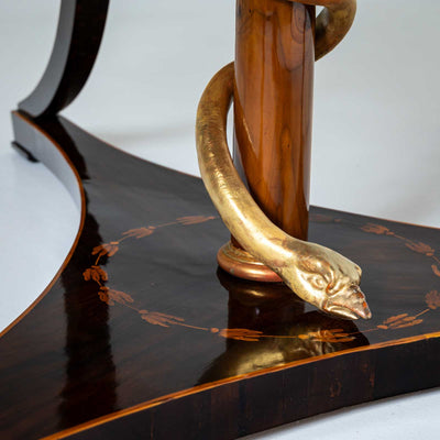 Library Table with Snake-Motif, early 19th Century