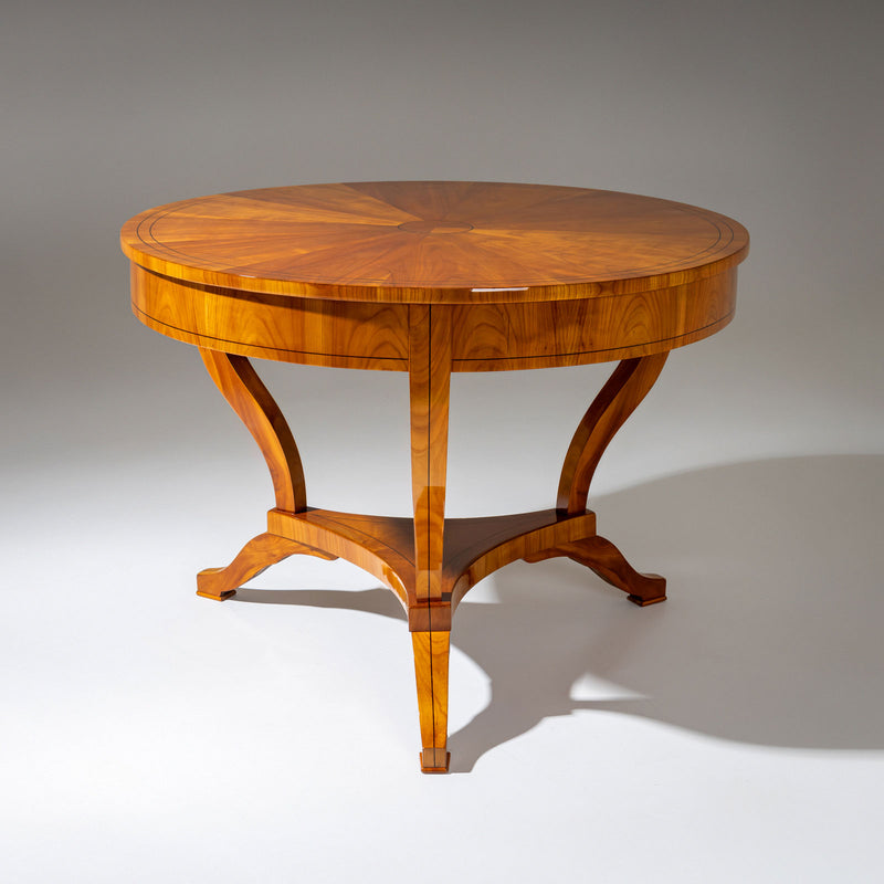 Biedermeier Cherrywood Center Table, Germany circa 1820