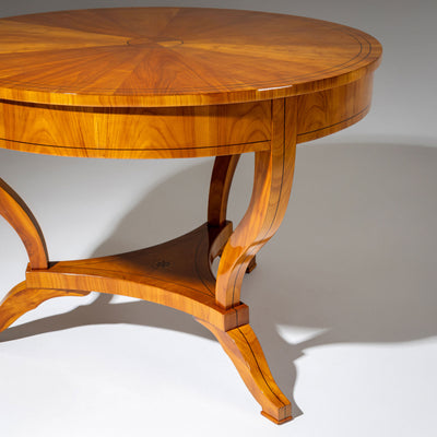 Biedermeier Cherrywood Center Table, Germany circa 1820