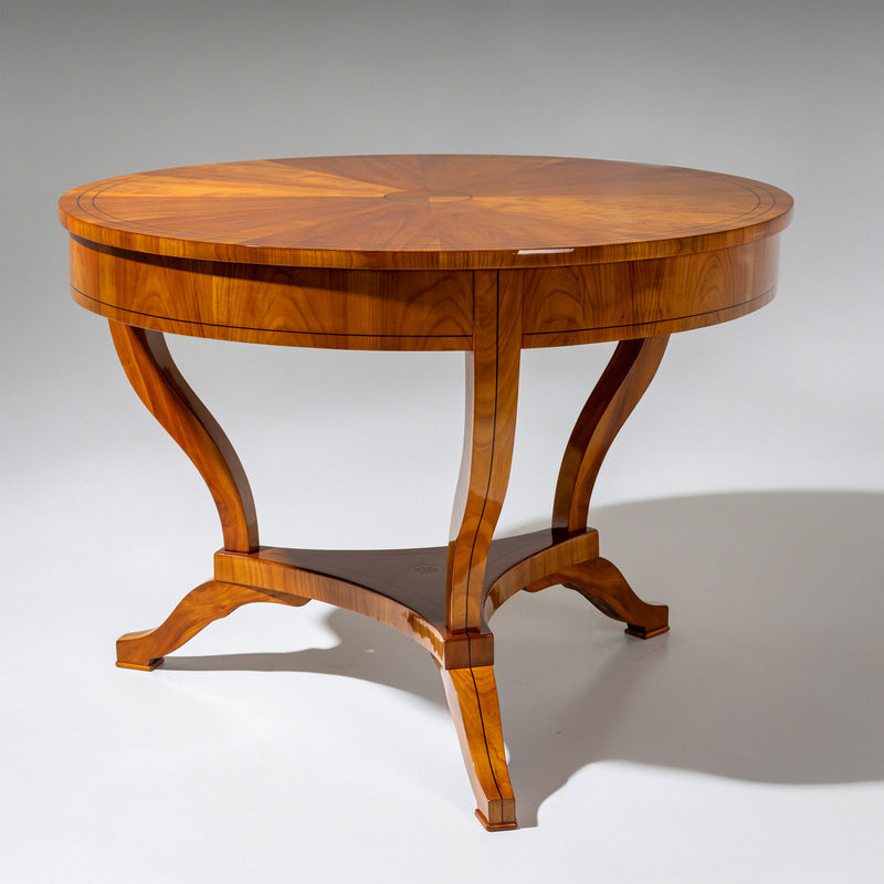 Biedermeier Cherrywood Center Table, Germany circa 1820