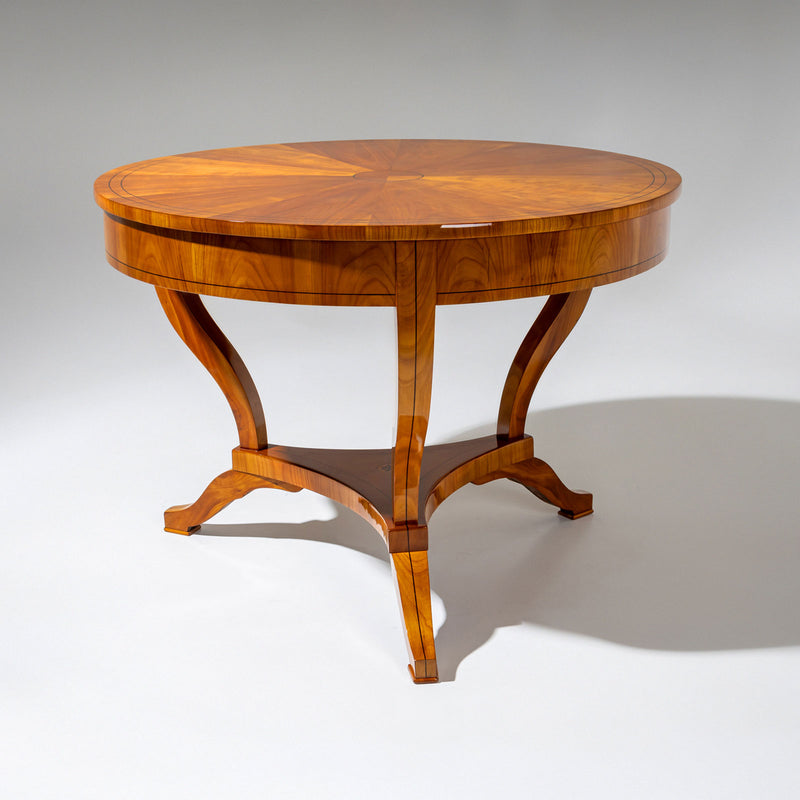 Biedermeier Cherrywood Center Table, Germany circa 1820