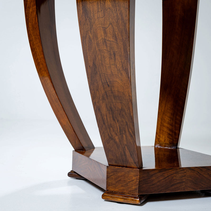 Art Deco Side Table in Walnut, 1920s