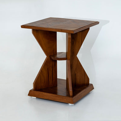 Art Deco Walnut Side Table, circa 1920