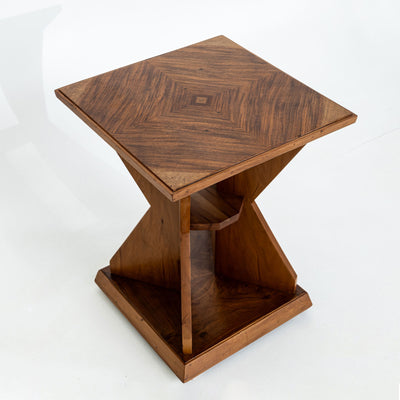 Art Deco Walnut Side Table, circa 1920