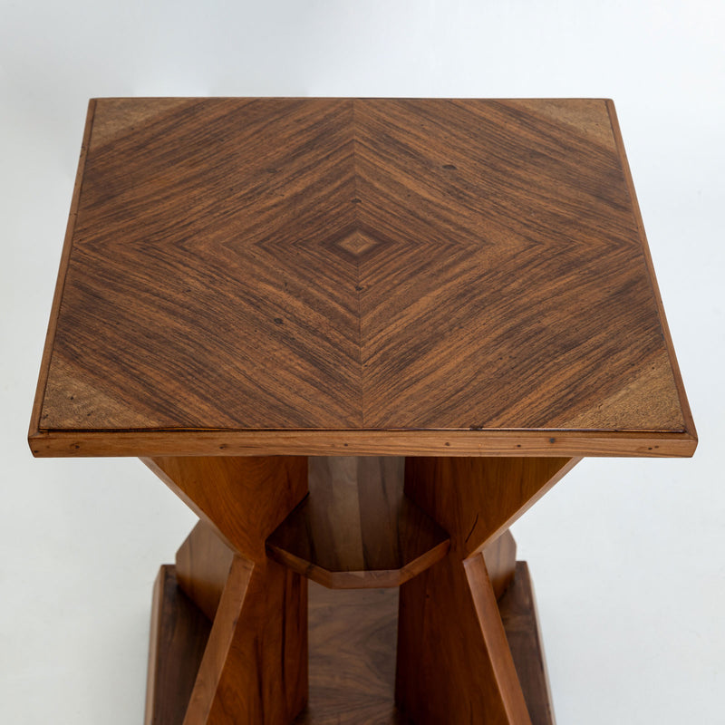 Art Deco Walnut Side Table, circa 1920