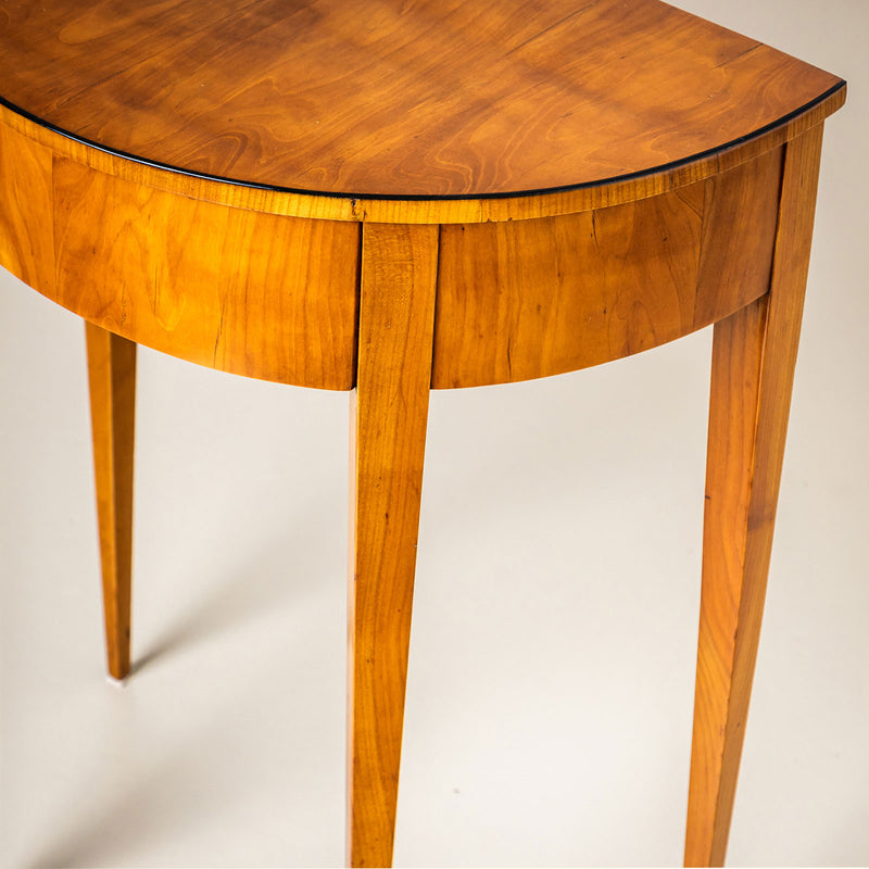 Biedermeier Demi Lune Console Table in Cherry, Germany circa 1820