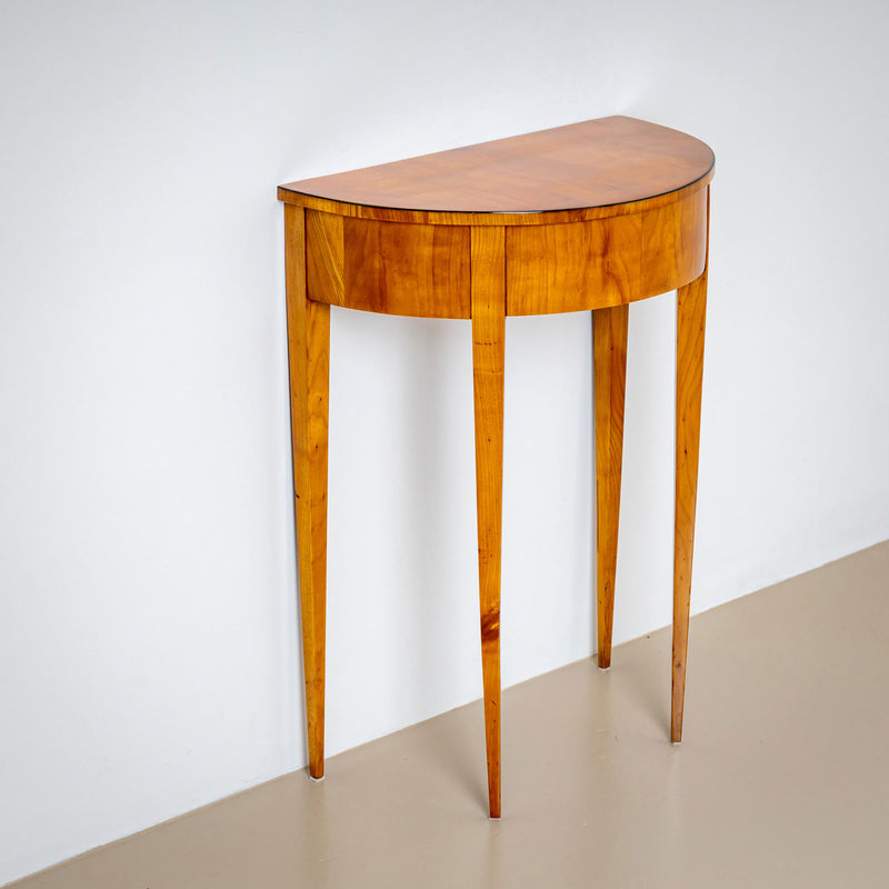 Biedermeier Demi Lune Console Table in Cherry, Germany circa 1820