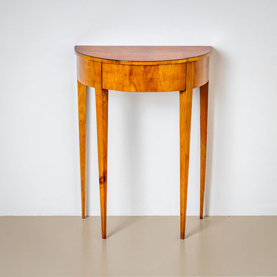 Biedermeier Demi Lune Console Table in Cherry, Germany circa 1820