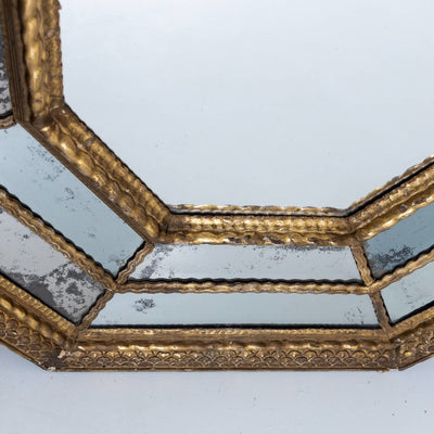 Large 17th Century Octagonal Mirror