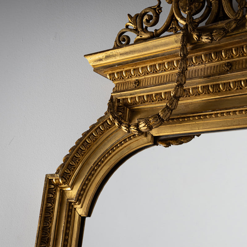 Wall Mirror in Louis XVI Style, 2nd Half 19th Century
