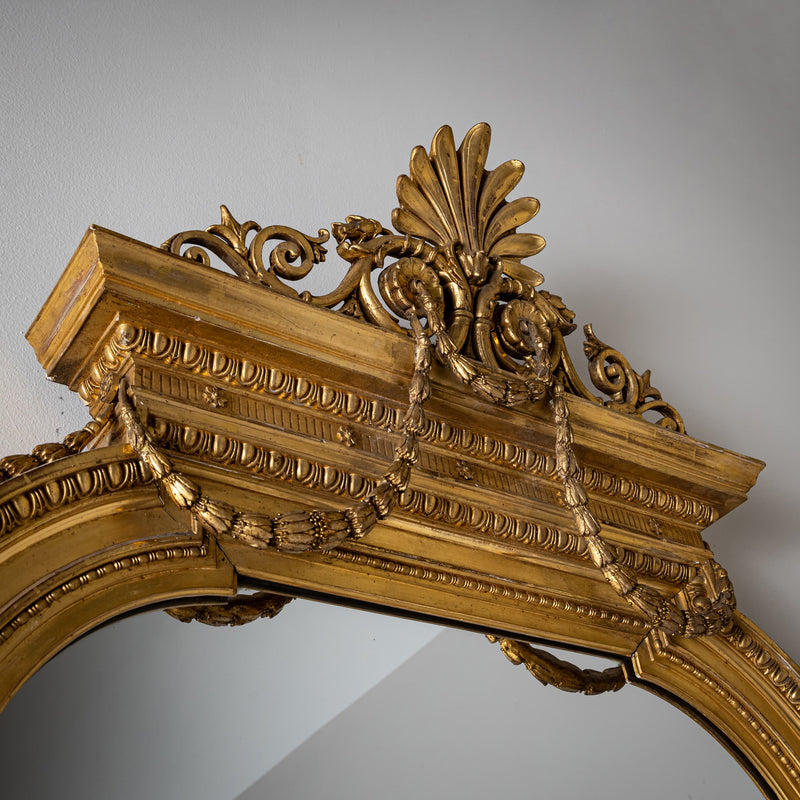 Wall Mirror in Louis XVI Style, 2nd Half 19th Century