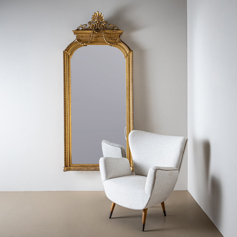 Wall Mirror in Louis XVI Style, 2nd Half 19th Century