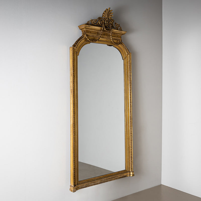 Wall Mirror in Louis XVI Style, 2nd Half 19th Century
