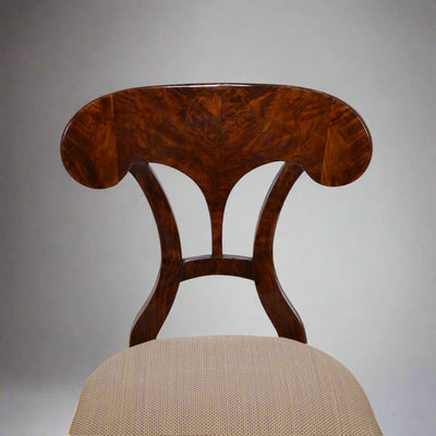 Fine Pair Biedermeier Side Chairs, Austria c1820