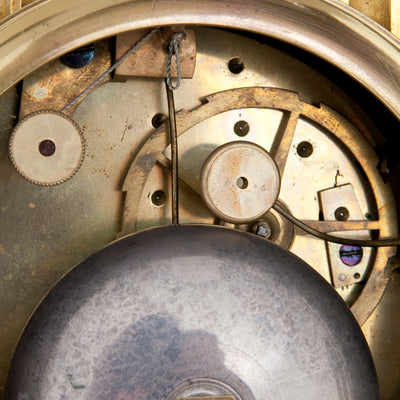 French Empire Gilt Bronze Mantle Clock circa 1810