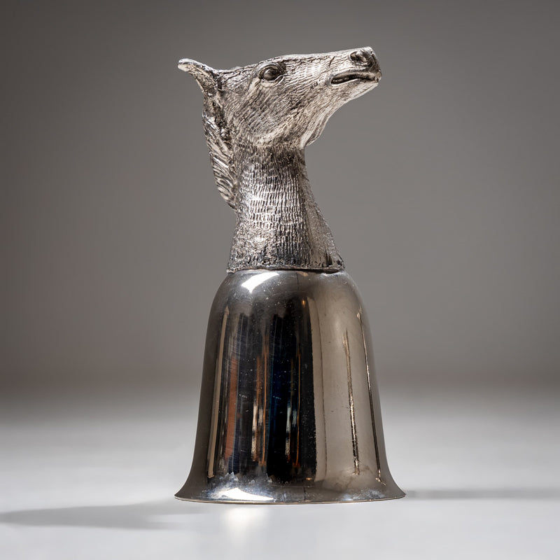 Set of Six Silver-Plated Stirrup Cups, Attributed to Mauro Manetti, Italy, 1970s