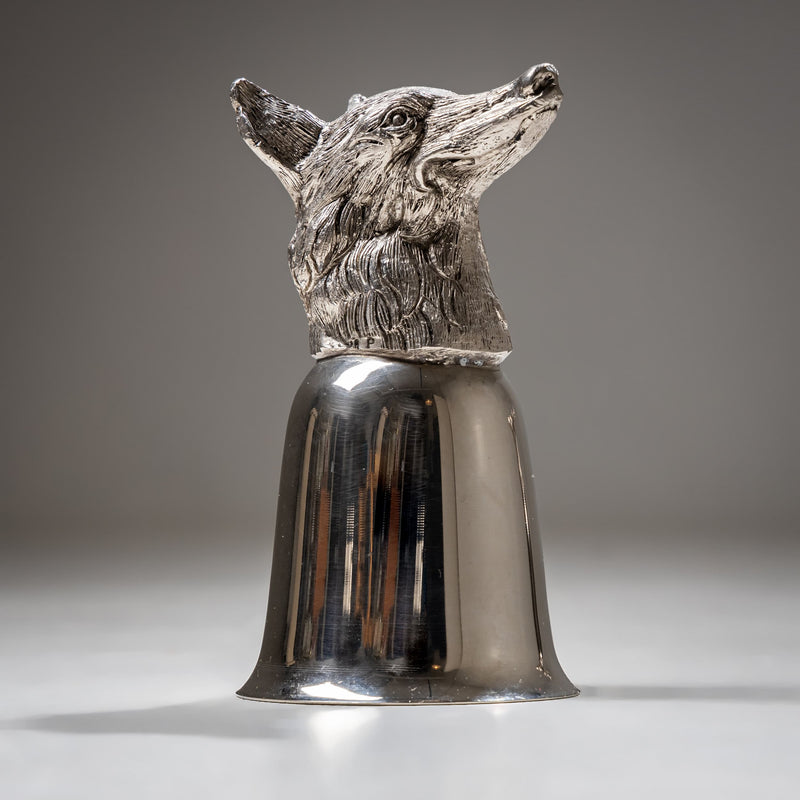 Set of Six Silver-Plated Stirrup Cups, Attributed to Mauro Manetti, Italy, 1970s