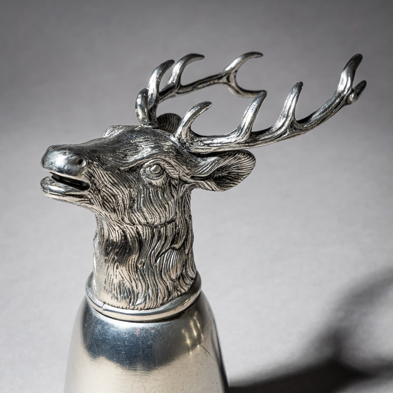 Set of Six Pewter Stirrup Cups by Forst, Italy, 1970s