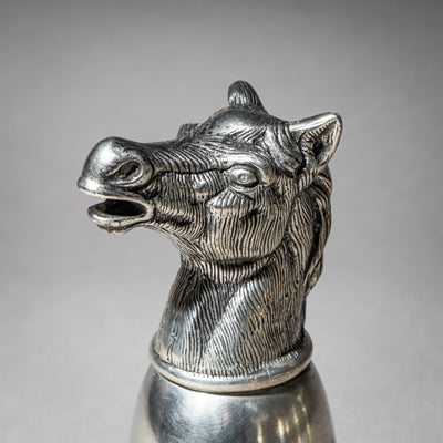 Set of Six Pewter Stirrup Cups by Forst, Italy, 1970s