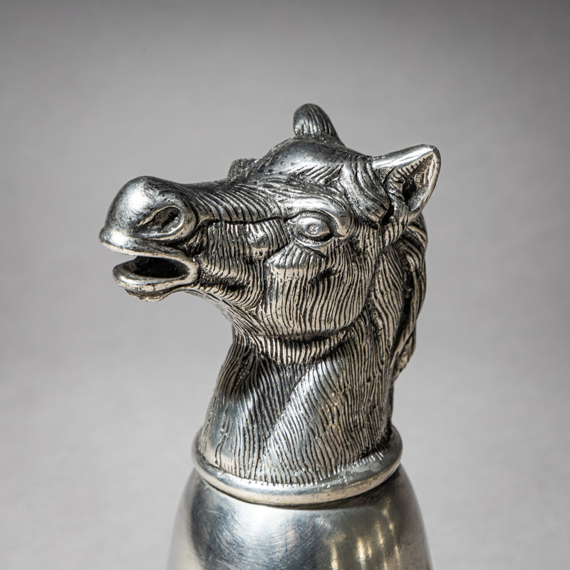 Set of Six Pewter Stirrup Cups by Forst, Italy, 1970s
