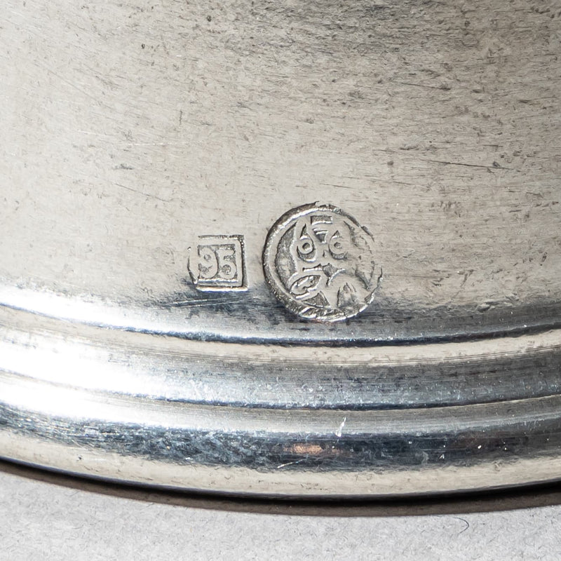 Set of Six Pewter Stirrup Cups by Forst, Italy, 1970s