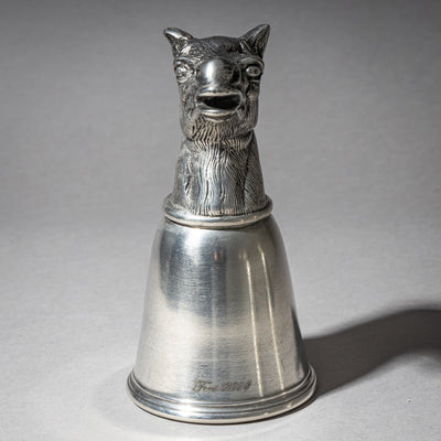 Set of Six Pewter Stirrup Cups by Forst, Italy, 1970s