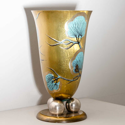 Large WMF Vase with Pine Branch Décor, 1920s/30s