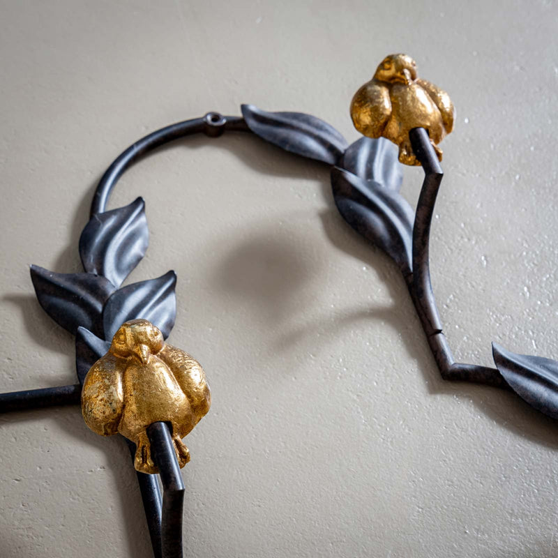 Iron Coat Racks with Bird Décor, Italy Mid-20th Century