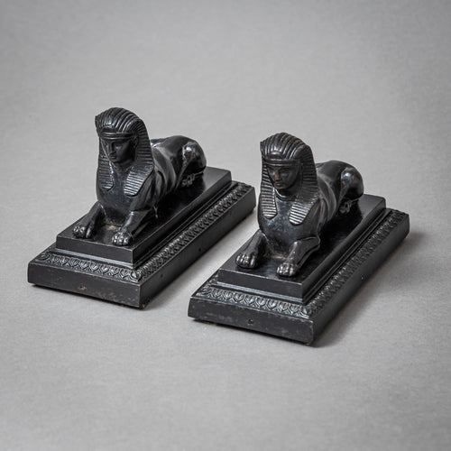 Pair of Berlin Iron Sphinxes, Early 19th Century