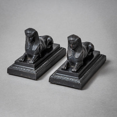 Pair of Berlin Iron Sphinxes, Early 19th Century
