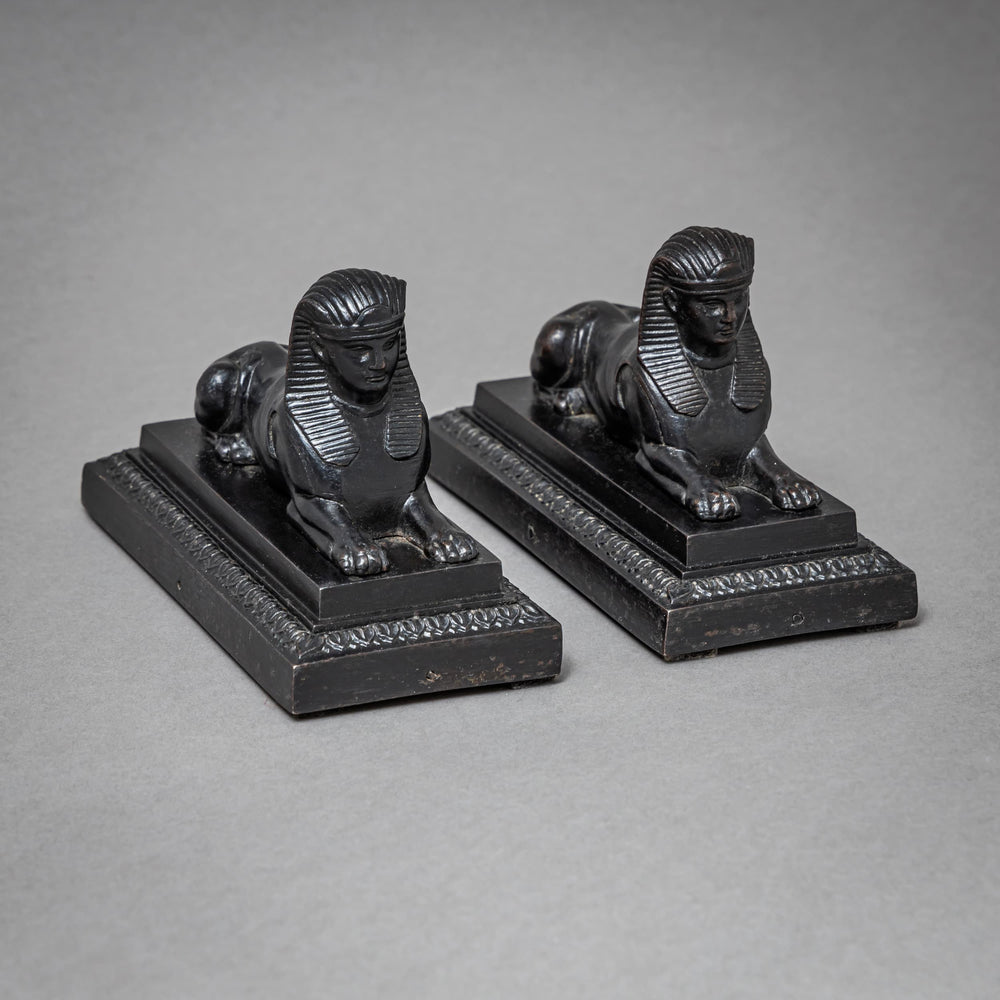 Pair of Berlin Iron Sphinxes, Early 19th Century