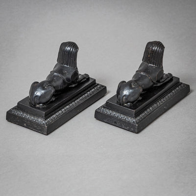 Pair of Berlin Iron Sphinxes, Early 19th Century