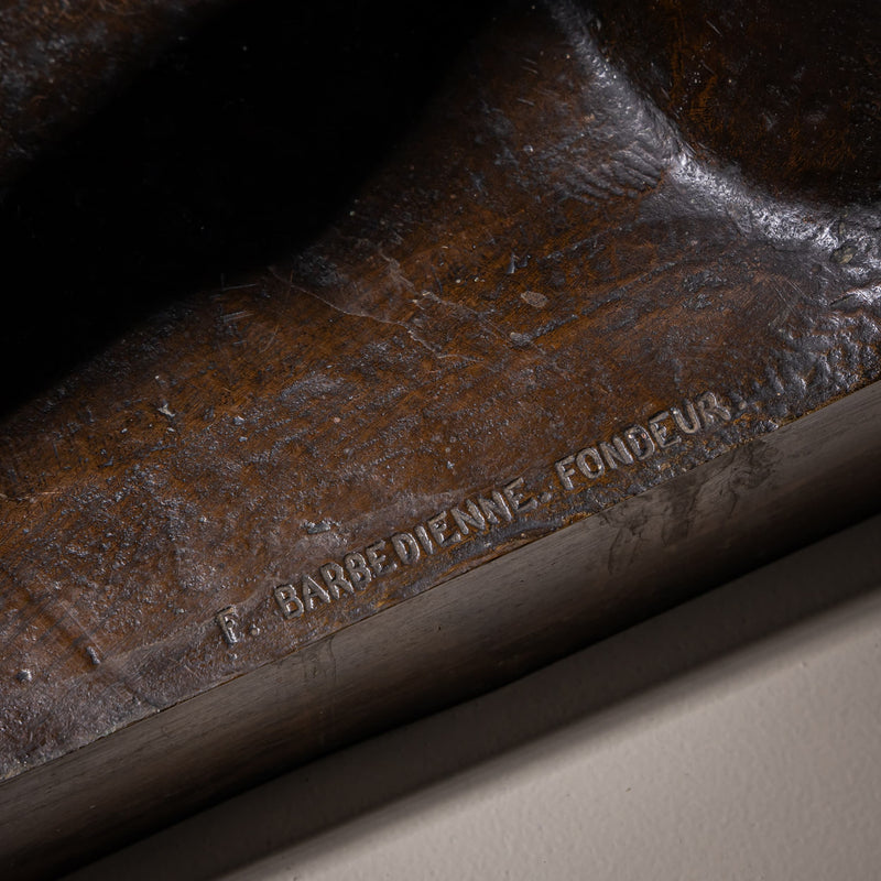 Borghese Gladiator in Bronze, Foundry F. Barbedienne, 2nd Half 19th Century